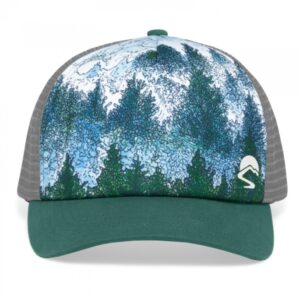 Shop Wyoming Custom Mountain Trucker Hat with UV Protection