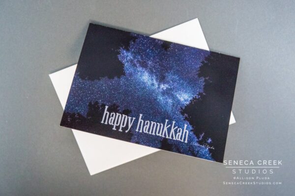 Shop Wyoming Limited Edition “Star Gazing” Happy Hanukkah Photo Art Greeting Card