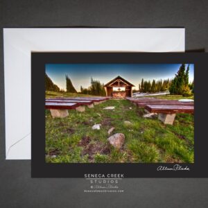 Shop Wyoming “Mountain Chapel” Photo Art Greeting Card