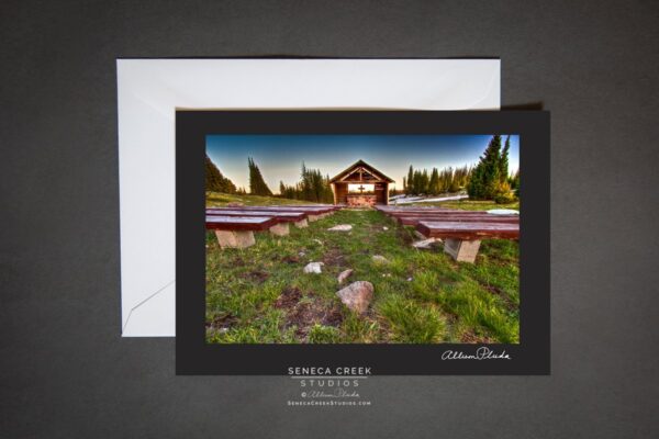 Shop Wyoming “Mountain Chapel” Photo Art Greeting Card