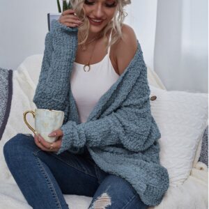 Shop Wyoming Icey Blue Cardigan with Pockets