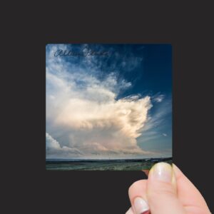 Shop Wyoming “Supercell Clouds over the High Plains of Laramie, Wyoming” Mini Metal Print