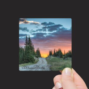 Shop Wyoming “The Promise of Wyoming Dirt Road Sunrises” Mini Metal Print