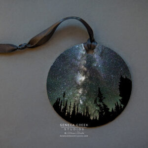 Shop Wyoming “Milky Way” Fine Art Metal Print Ornaments