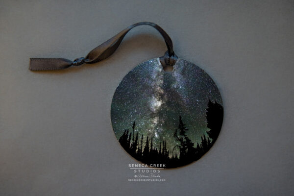 Shop Wyoming “Milky Way” Fine Art Metal Print Ornaments