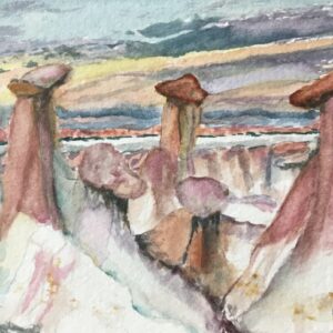 Shop Wyoming Ah-Shi Sle-Pah Hoodoos – Original Watercolor Painting
