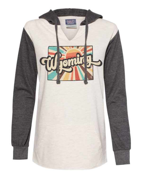 Shop Wyoming Wyoming Sunburst Colorblock Hoodie