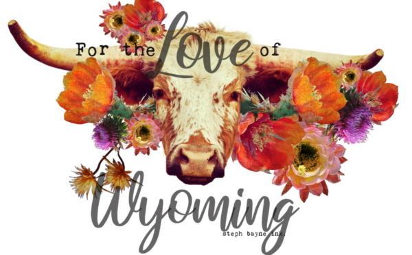 Shop Wyoming For the Love of Wyoming Decal