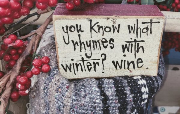 Shop Wyoming Winter Wine Decor Wood Block