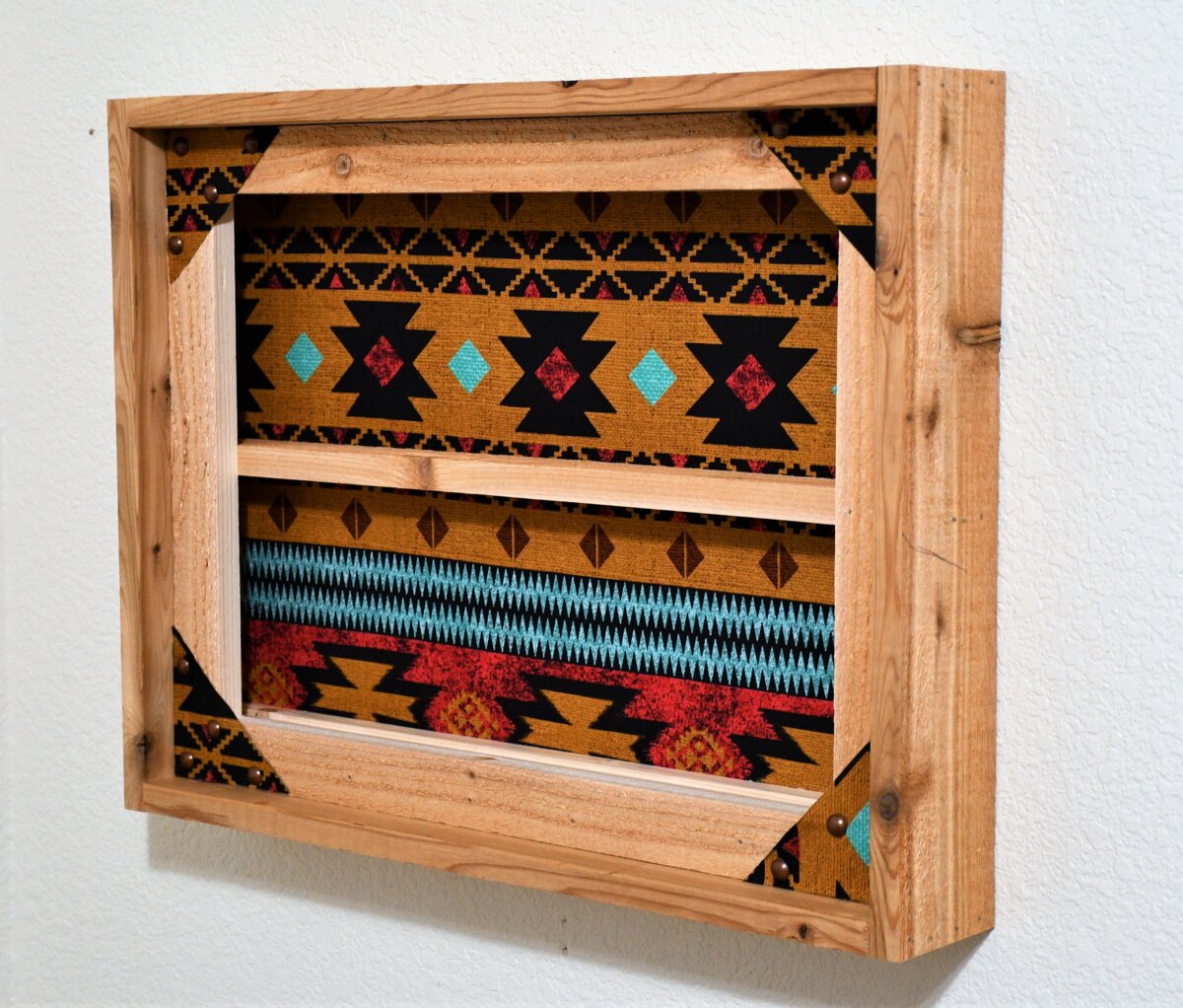 Western Belt Buckle Display with Southwest Background