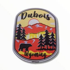 Shop Wyoming Dubois Wyoming Mountain Sunrise Sticker