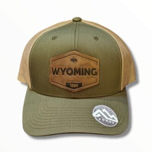 Shop Wyoming Wyoming Leather Patch Hat | Made in Wyoming