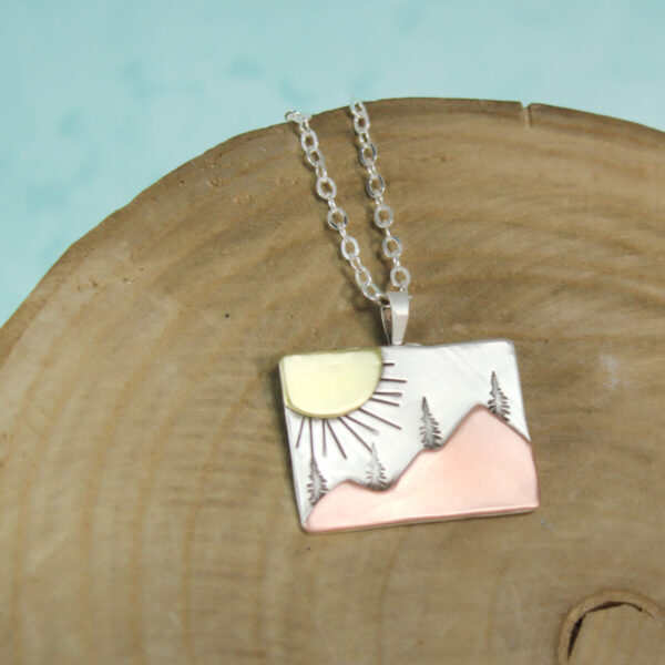 Shop Wyoming Sunburst Mountain Pendant