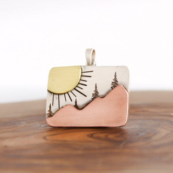 Shop Wyoming Sunburst Mountain Pendant