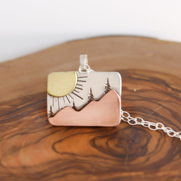 Shop Wyoming Sunburst Mountain Pendant