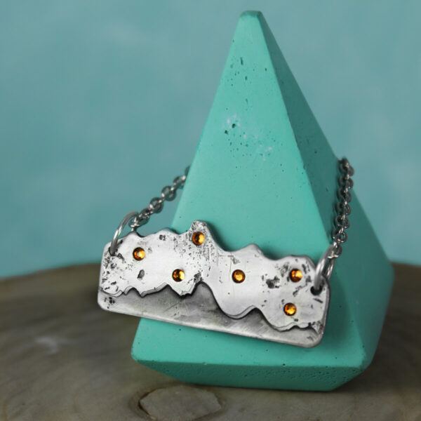 Shop Wyoming Mountain Necklace with Stars