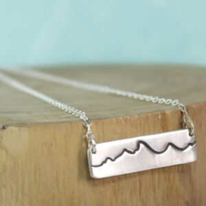 Shop Wyoming Fine Silver Tetons Necklace