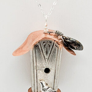 Shop Wyoming Silverware Tweeter Deauvile Birdhouse Necklace