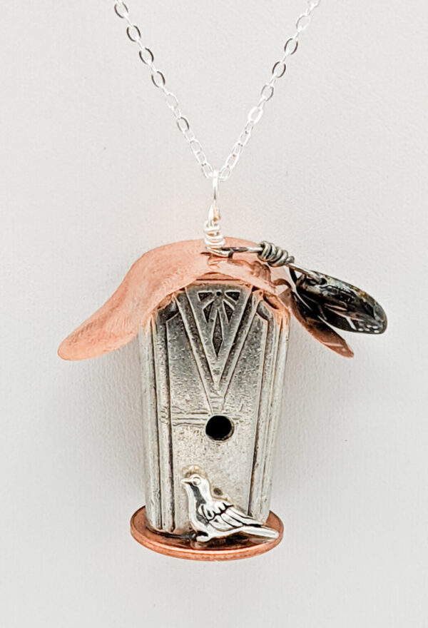 Shop Wyoming Silverware Tweeter Deauvile Birdhouse Necklace