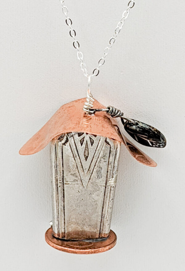 Shop Wyoming Silverware Tweeter Deauvile Birdhouse Necklace