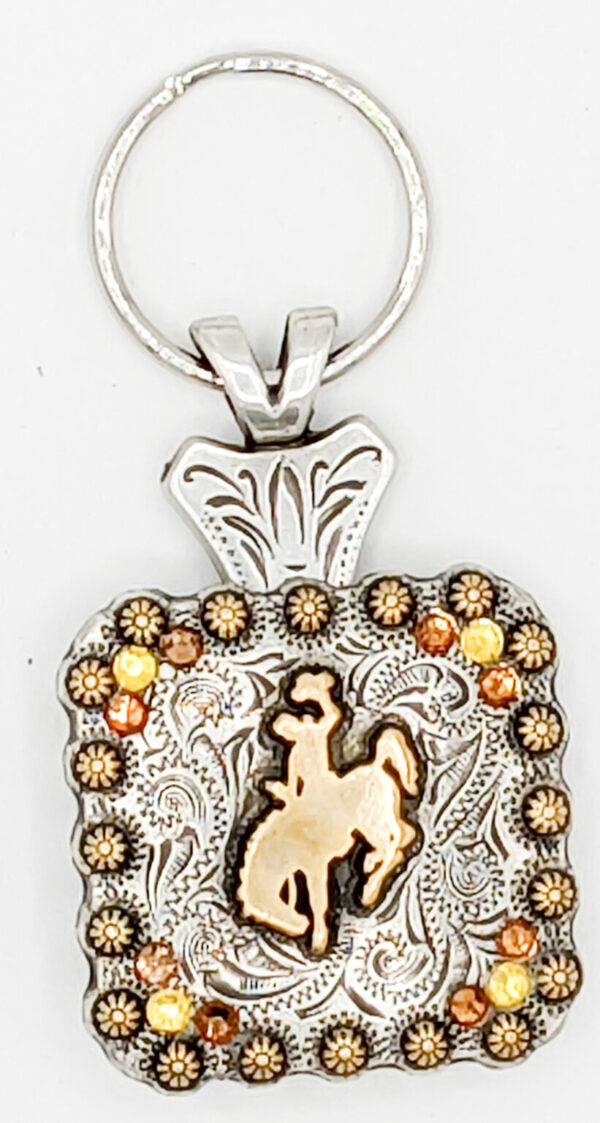 Shop Wyoming Bucking Horse Concho Keychain