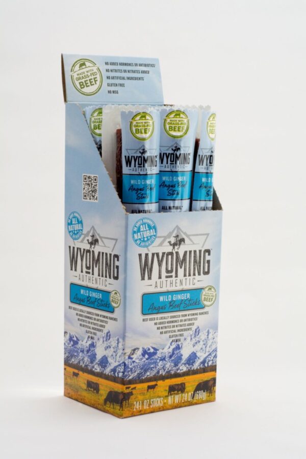 Shop Wyoming Wild Ginger Angus Beef Sticks – 24ct carton