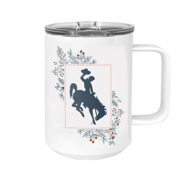 Shop Wyoming Contemporary Blue Pip Berry Wyoming Steamboat 13oz Travel Mug