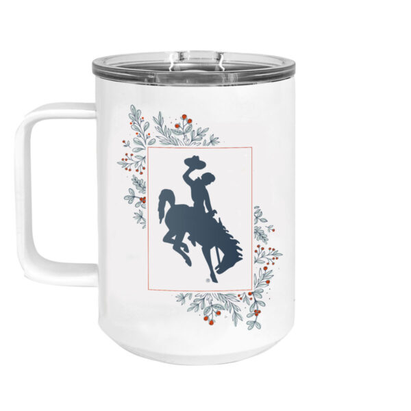 Shop Wyoming Contemporary Blue Pip Berry Wyoming Steamboat 13oz Travel Mug