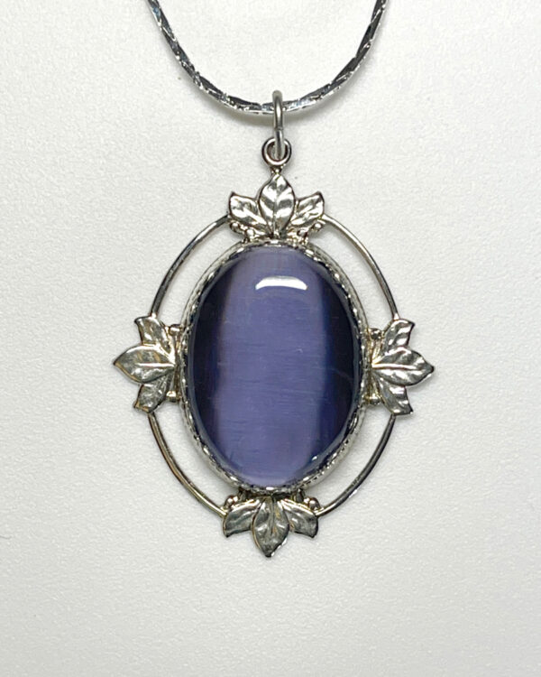 Shop Wyoming Fiber Optic Stone Necklace — Lavender