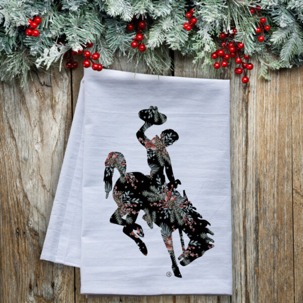 Shop Wyoming Pine & Pip Berries Wyoming Steamboat Flour Sack Tea Towel