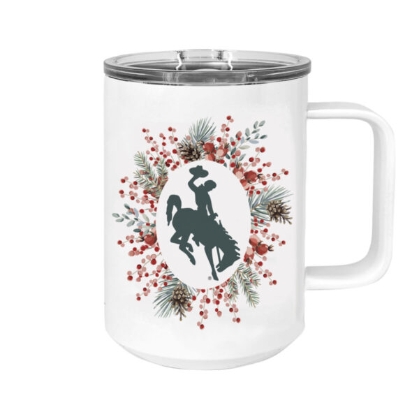 Shop Wyoming Wyoming Steamboat Pip Berry Wreath 13oz Travel Mug