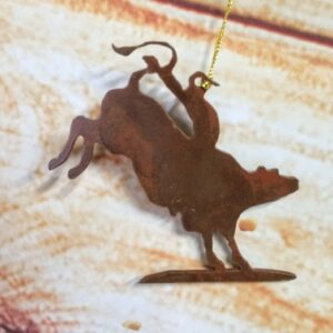 Shop Wyoming Steel Bull Rider Ornament