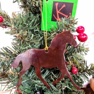 Shop Wyoming Metal Running Horse Ornament