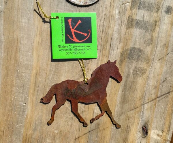 Shop Wyoming Metal Running Horse Ornament