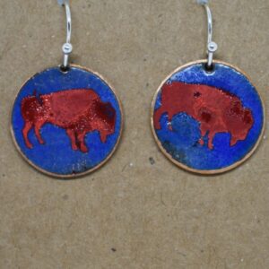 Shop Wyoming red buffalo on blue