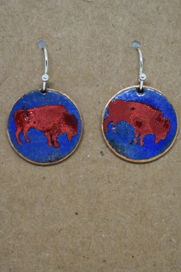 Shop Wyoming red buffalo on blue