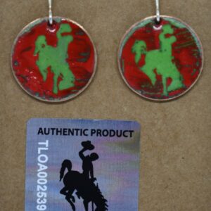 Shop Wyoming Green and red Cowboys, Earrings