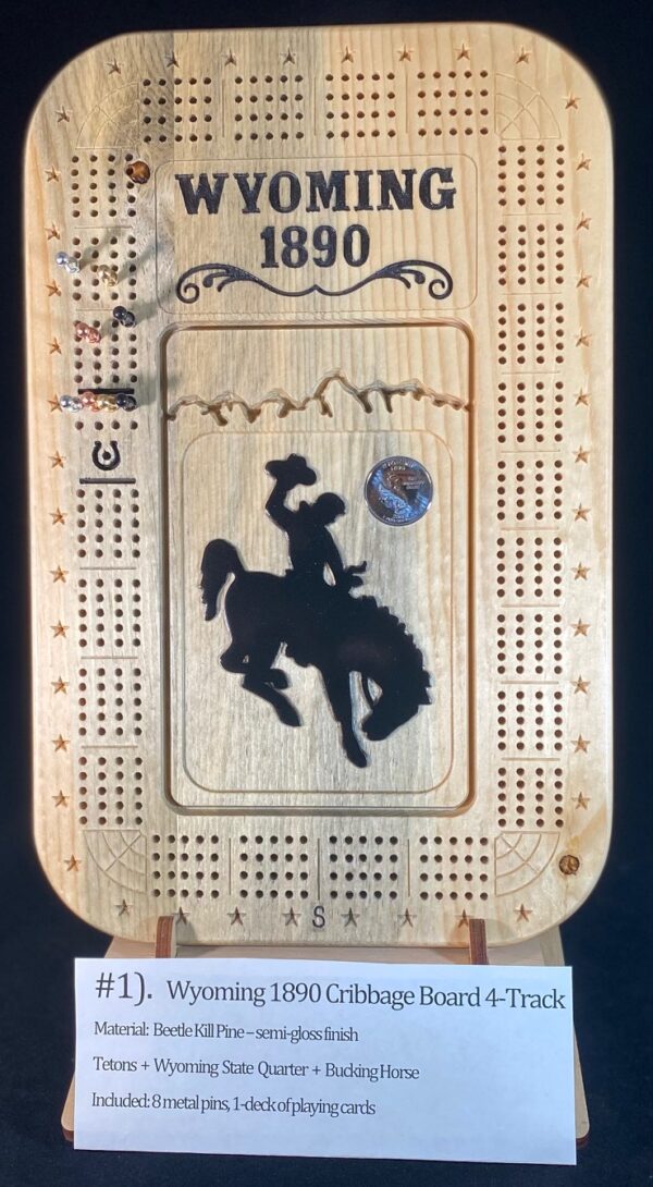 Shop Wyoming CB1 WYOMING 1890 Cribbage Board