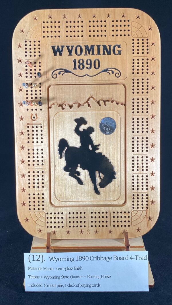 Shop Wyoming CB12 4-track cribbage board