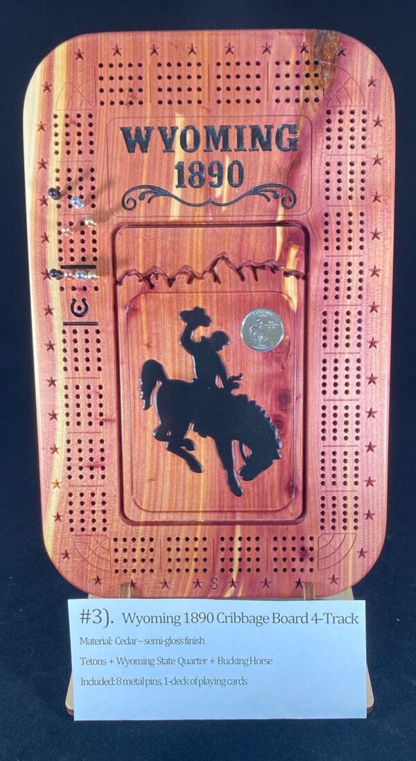 Shop Wyoming CB3 4-track cribbage board