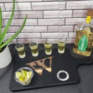 Shop Wyoming Wyoming Bucking Horse Shot Glass Flight Board – Perfect for Entertaining