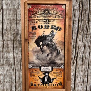 Shop Wyoming Framed Deadwood South Dakota Rodeo Poster