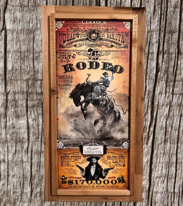Shop Wyoming Framed Deadwood South Dakota Rodeo Poster