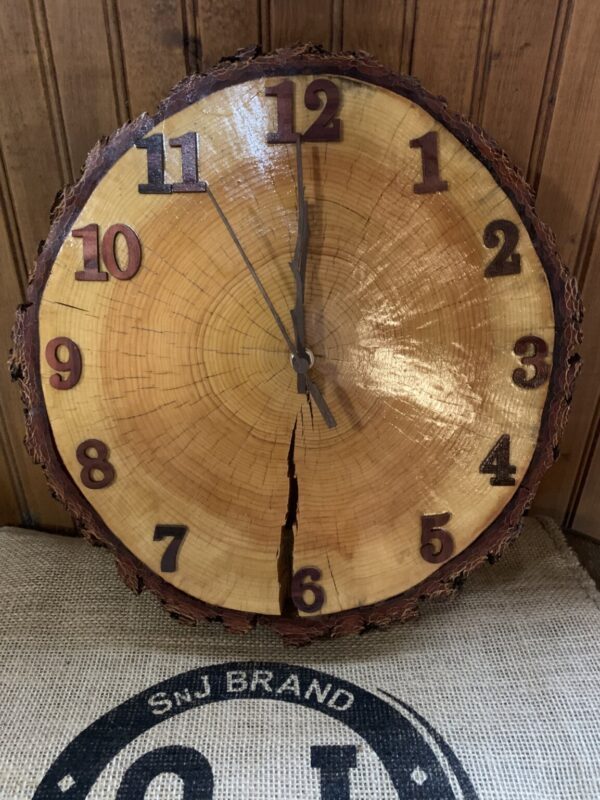 Shop Wyoming Wyoming Spruce Tree Slab Clock