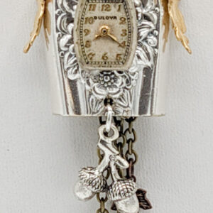 Shop Wyoming Silverware Cuckoo Clock Necklace 2