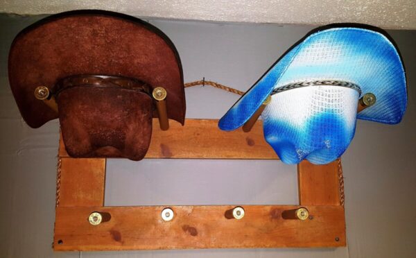 Shop Wyoming 2H – Cowboy Hat Rack – 2 Hat Horizontal Functional Western Decor
