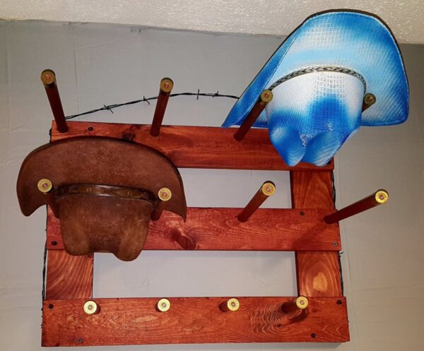 Shop Wyoming 4H – Cowboy Hat Rack – 4 Hat Horizontal Functional Western Decor