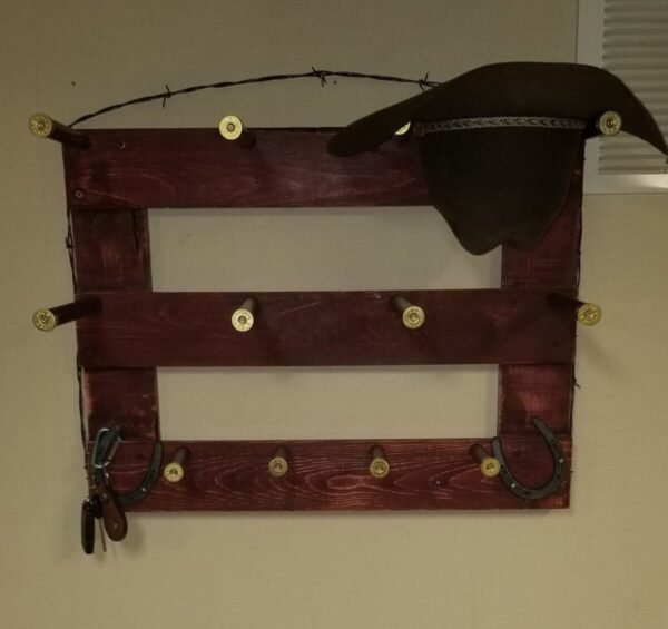 Shop Wyoming 4H – Cowboy Hat Rack – 4 Hat Horizontal Functional Western Decor