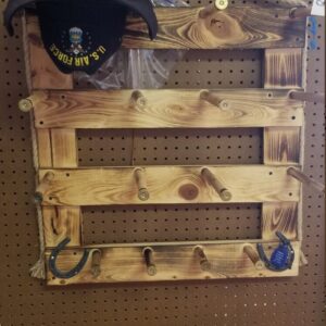 Shop Wyoming 6V – Cowboy Hat Rack – 6 Hat Vertical Functional Western Decor Cowboy hat hanger, rack for wall, cowboy wooden display, mothers day, Easter