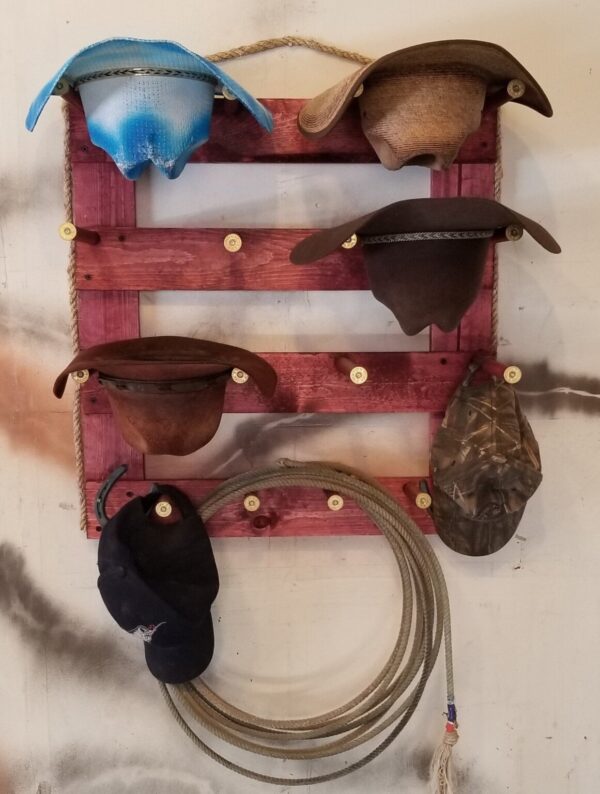 Shop Wyoming 6V – Cowboy Hat Rack – 6 Hat Vertical Functional Western Decor